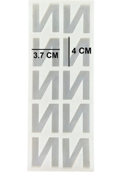 Epoksi Çoklu Silikon Kalıp N Harfi Anahtarlık Reçine Seri Döküm Kalıbı 4 cm 10 Lu fiyatları