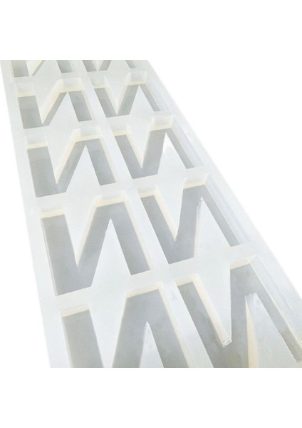 Epoksi Çoklu Silikon Kalıp N Harfi Anahtarlık Reçine Seri Döküm Kalıbı 4 cm 10 Lu modelleri