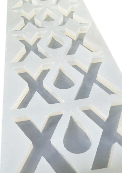 Epoksi Çoklu Silikon Kalıp x Harfi Anahtarlık Reçine Seri Döküm Kalıbı 4 cm 10 Lu modelleri