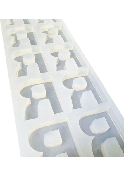 Epoksi Çoklu Silikon Kalıp R Harfi Anahtarlık Reçine Seri Döküm Kalıbı 4 cm 10 Lu modelleri