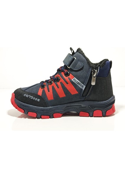 Jagulep Lacivert Kürklü Outdoor Çocuk Botu
