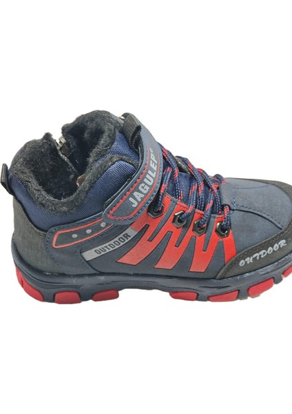 Jagulep Lacivert Kürklü Outdoor Çocuk Botu