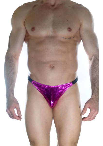 - Erkek Arkası Fuşya Büzgülü Brazillian Slip