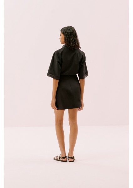 Pilikaşe Mini Etek Siyah Y2515041_001 fiyatları