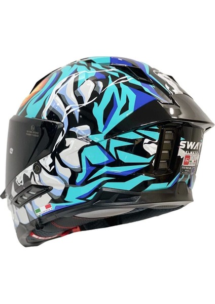 Sw 868 Cannıbal Black Blue Full Face