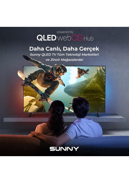 SN50QMN252 4K Ultra Hd 55" 127 Ekran Uydu Alıcılı Webos Smart QLED Tv