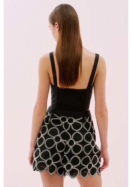 Çiçek Motifli Askılı Büstiyer Standart Renk Y2514016_089