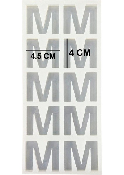Epoksi Çoklu Silikon Kalıp M Harfi Anahtarlık Reçine Seri Döküm Kalıbı 4 cm 10 Lu fiyatları