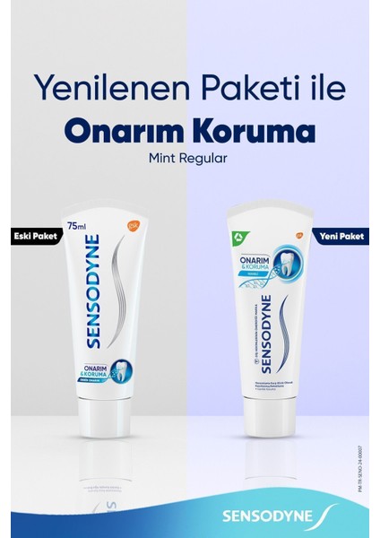 Onarım ve Koruma Naneli Diş Macunu Hassas Dişler İçin 75 ml Bebek Kullanımına Uygun fiyatları