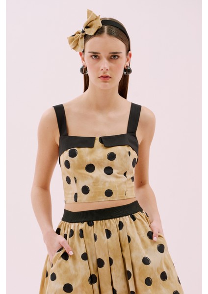 Puan Desenli Kalın Askılı Büstiyer Standart Renk Y2514012_089