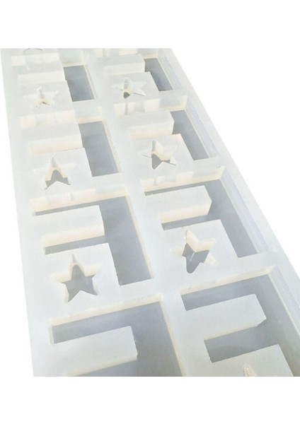 Epoksi Çoklu Silikon Kalıp F Harfi Anahtarlık Reçine Seri Döküm Kalıbı 4 cm 10 Lu modelleri