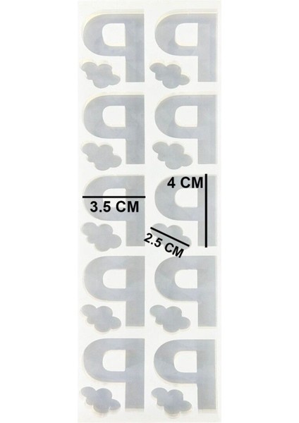 Epoksi Çoklu Silikon Kalıp P Harfi Anahtarlık Reçine Seri Döküm Kalıbı 4 cm 10 Lu modelleri