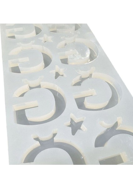 Epoksi Çoklu Silikon Kalıp Ğ Harfi Anahtarlık Reçine Seri Döküm Kalıbı 4 cm 10 Lu modelleri