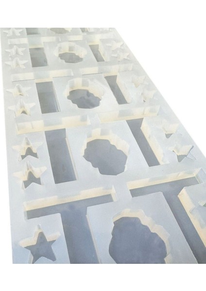 Epoksi Çoklu Silikon Kalıp T Harfi Anahtarlık Reçine Seri Döküm Kalıbı 4 cm 10 Lu modelleri