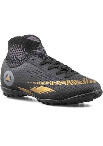 142 Erkek Çocuk Siyah Çoraplı Halısaha