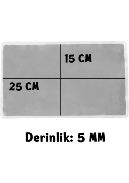 Epoksi Silikon Kalıp Yerli Dikdörtgen Nişan ve Söz Tepsi Kalıbı 15X25 cm