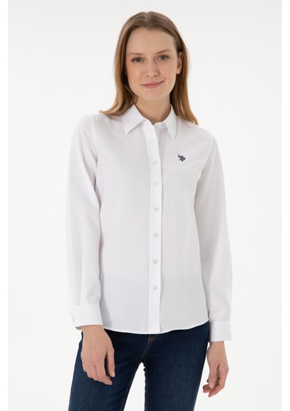 Kadın Beyaz Gömlek Basic 50288851-VR013