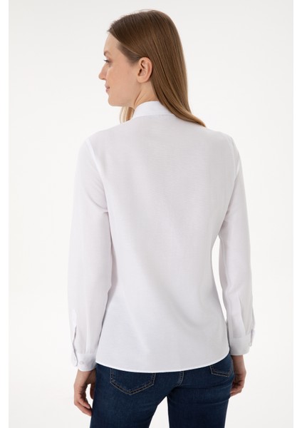 Kadın Beyaz Gömlek Basic 50288851-VR013 indirimleri