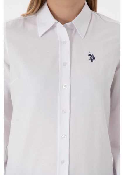 Kadın Beyaz Gömlek Basic 50288851-VR013