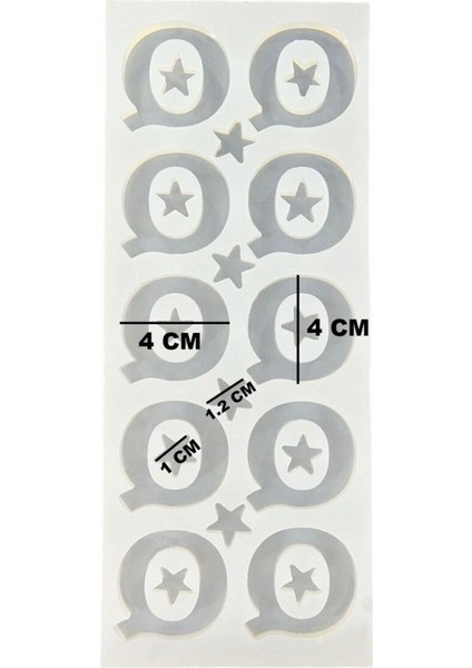Epoksi Çoklu Silikon Kalıp Q Harfi Anahtarlık Reçine Seri Döküm Kalıbı 4 cm 10 Lu fiyatları