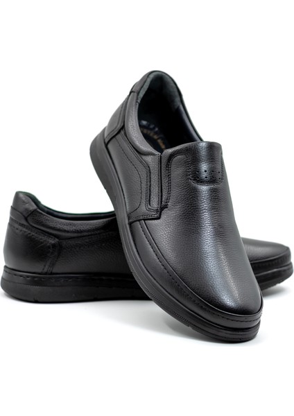 Velton Hakiki Deri Siyah Comfort Ortopedik Erkek Günlük Ayakkabı – Baba Ayakkabısı fiyatları