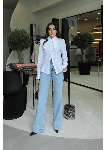 Açık Mavi Venedik Jean