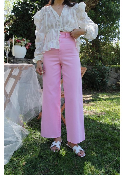 Pembe Cropped Flare Jean