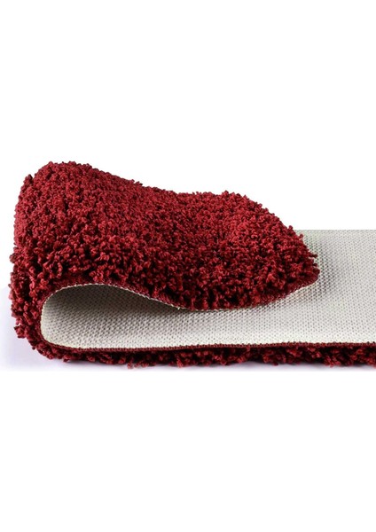 %100 Doğal Lateks Kaymaz Tabanlı Yıkanabilir 1 Adet Merdiven Halısı Soft Shaggy 27X67 cm / 1 Adet