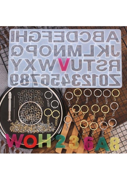 Epoksi Silikon Kalıp Büyük Harfler ve Rakamlar Kalıbı-36 Lı fiyatları