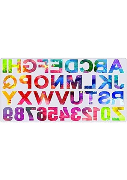 Epoksi Silikon Kalıp Büyük Harfler ve Rakamlar Kalıbı-36 Lı modelleri