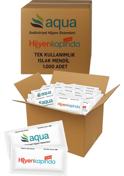 Tek Kullanımlık Islak Mendil 1000 Adet