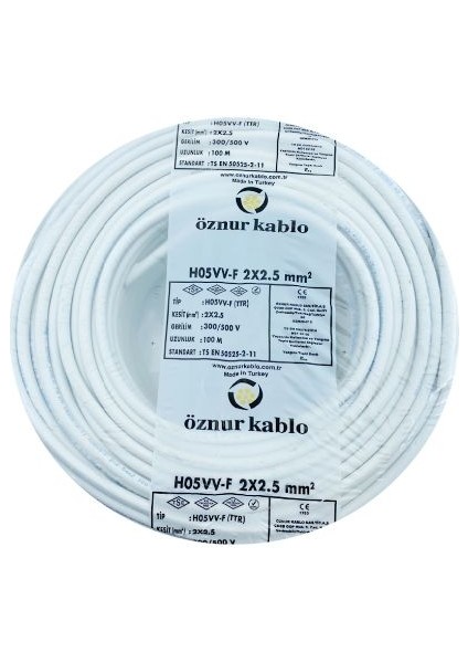 Öznur 2x2,5 Ttr 75 mt