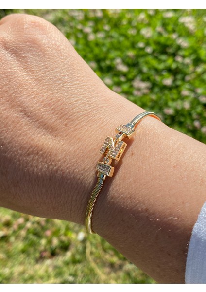 Z Harfi Harf Bileklik Zirkon Taşlı Altın Renk fiyatları