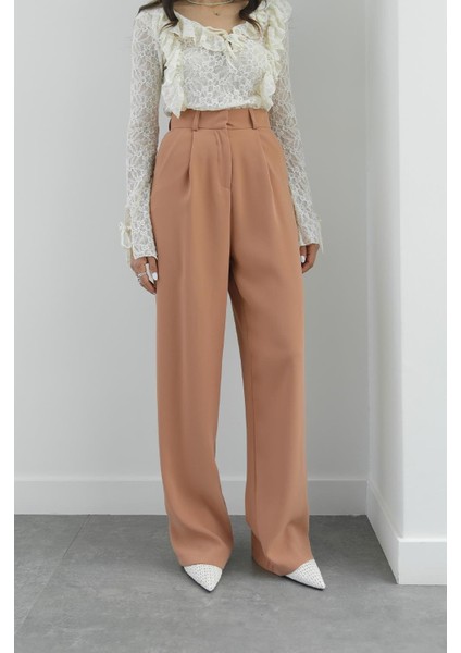 Somon Dökümlü Palazzo Pantolon fiyatları