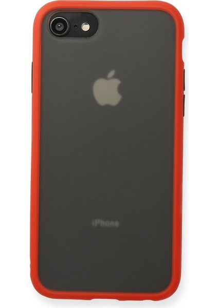 Iphone Se 2020 Kılıf Montreal Silikon Kapak - Kırmızı Bstmy