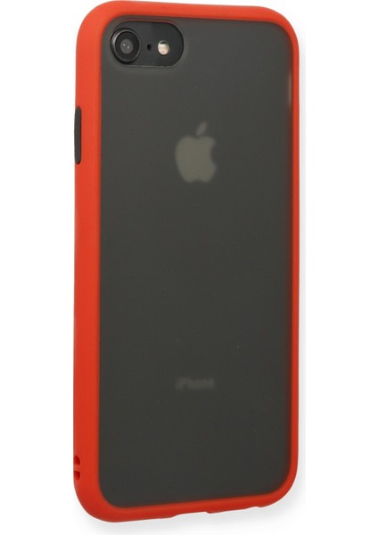 Iphone Se 2020 Kılıf Montreal Silikon Kapak - Kırmızı Bstmy