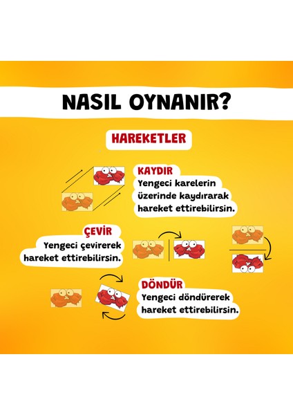 Kaydır Çevir Döndür - Yön Bulma ve Hareket Oyunu