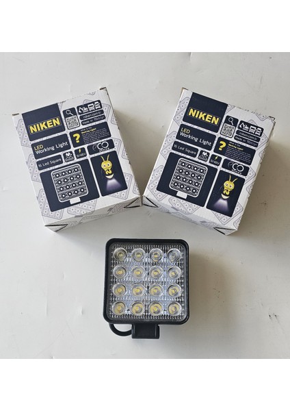 Nıken Çalışma Lambası 16 Ledli Kare
