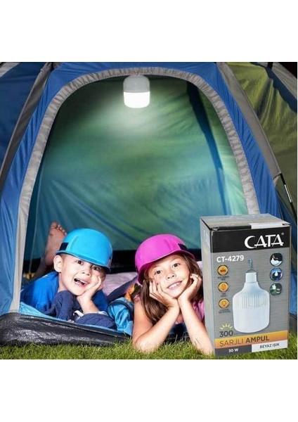 Cata 30W Şarjlı LED Ampul 4 Fonksiyonlu CT-4279 modelleri