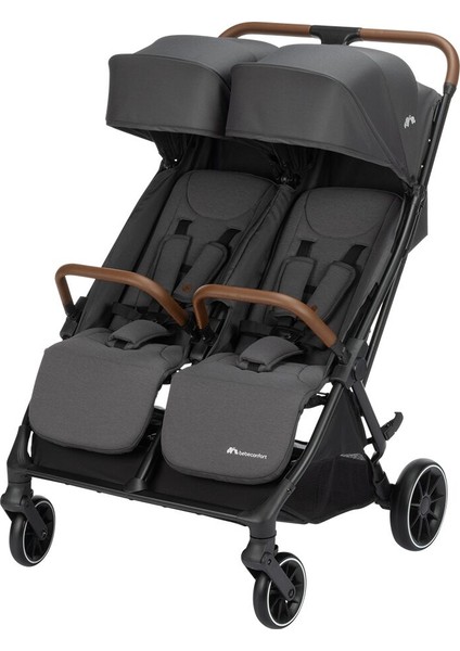 Bebeconfort Mane Tek Elle Katlanılabilen Ikiz Bebek Arabası Mineral Graphite