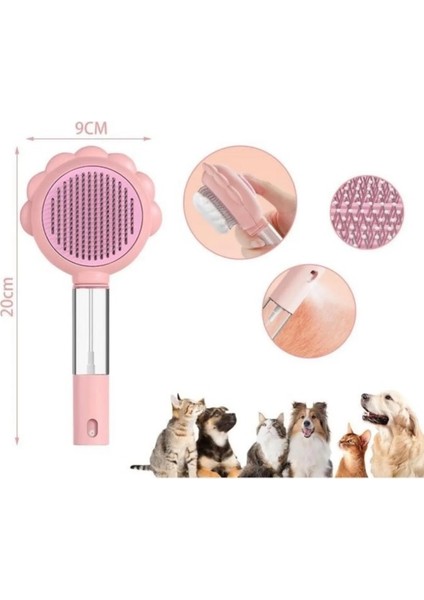 Sprey Hazneli-Basmalı Kedi Köpek Tarak