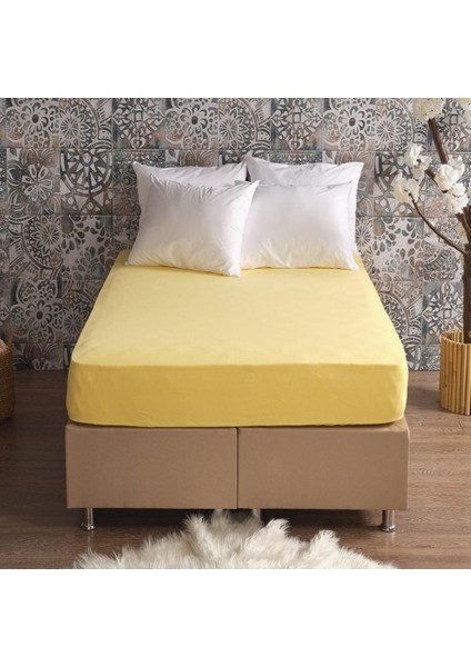 Gold Luxury Battal Boy Lastikli Penye Çarşaf 13747 fırsatları