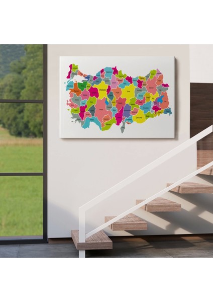 Marsilyan- Türkiye Haritası Kanvas TABLO-1023 indirimleri