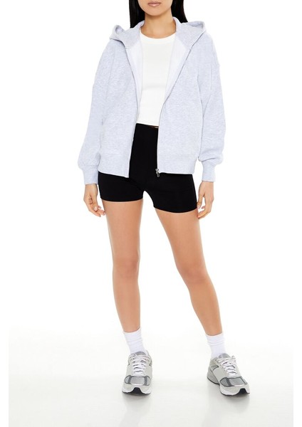 Kapüşonlu Fermuarlı Sweatshirt