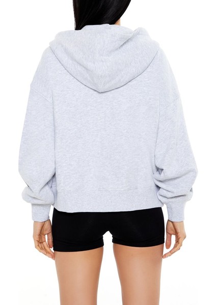 Kapüşonlu Fermuarlı Sweatshirt