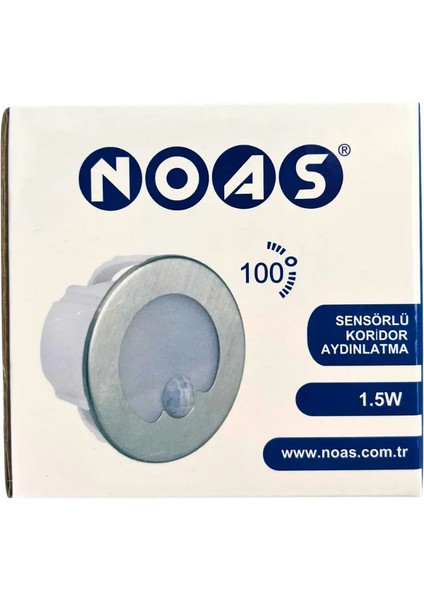 Noas Sensörlü Koridor Armatür Yuvarlak Beyaz 10ADET modelleri