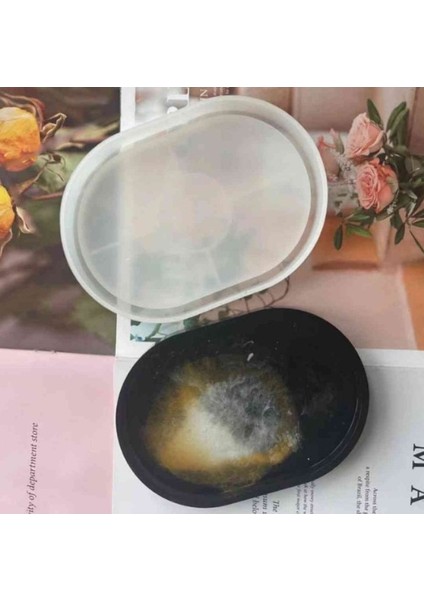 Epoksi Beton Oval Tabak Sunumluk Silikon Kalıbı ve Beton Alçı Oval Tabak Kalıbı 16X12CM