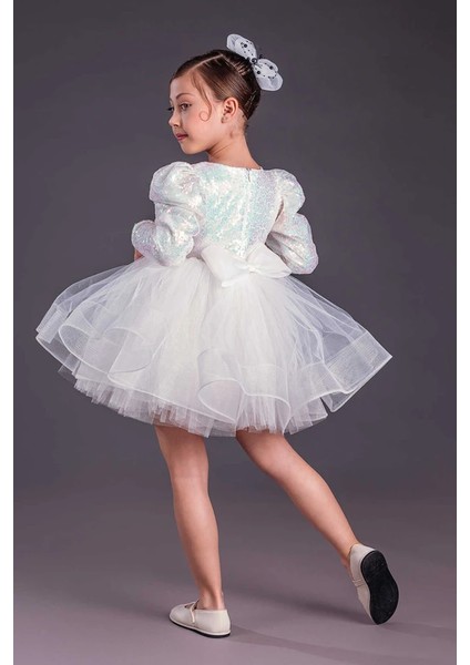 Uzun Kol Balerin Elbise Tütü Etek Pul Payetli fiyatları