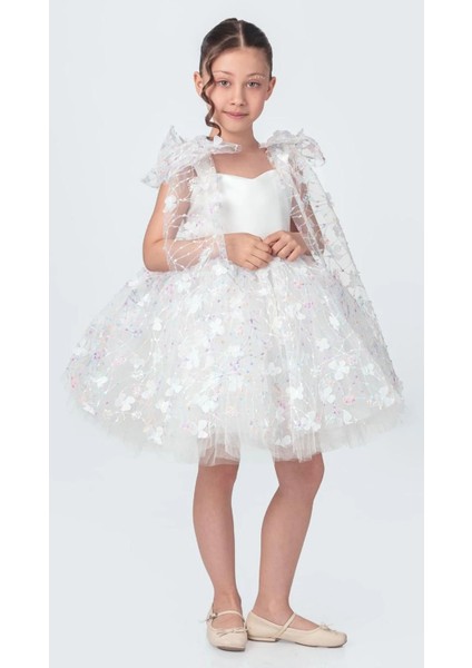 Papatya Model Kız Çocuk Abiye Elbise