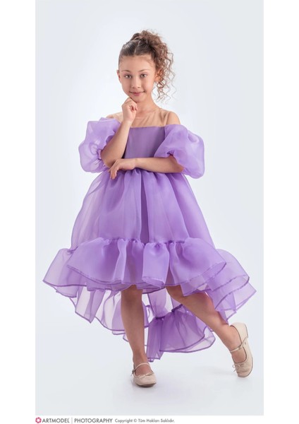 Kuyruklu Kız Çocuk Abiye Elbise Karolin Kumaş fiyatları